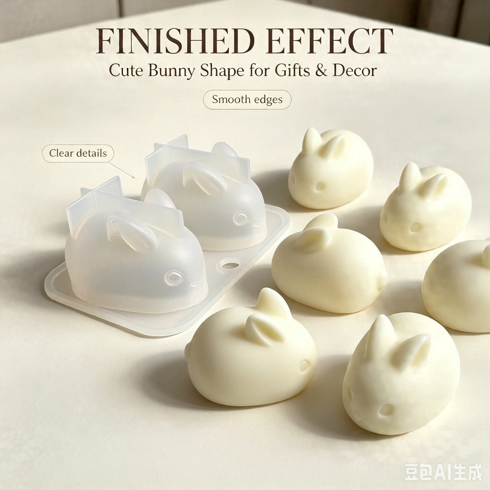 Soap Making Vendors - 3D Mini Rabbit Silicone Mold Food
