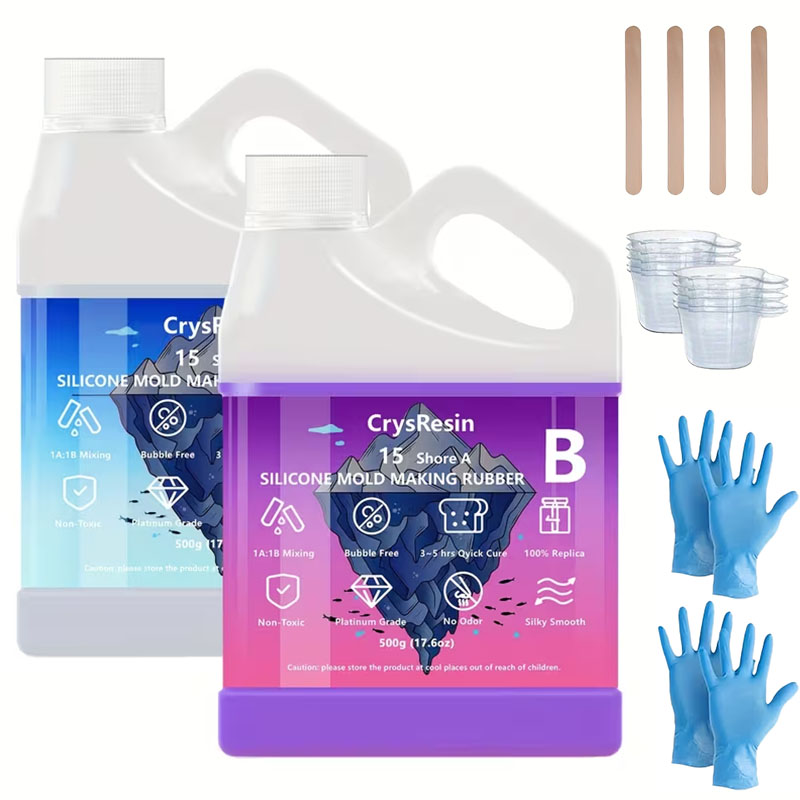 Soap Making Kits - 500ml 2 Bottles Liquid Silicone for