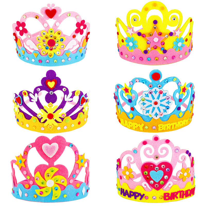 Soap Making Kit For Kids - Children's Handmade DIY Crown Headwear Non-woven