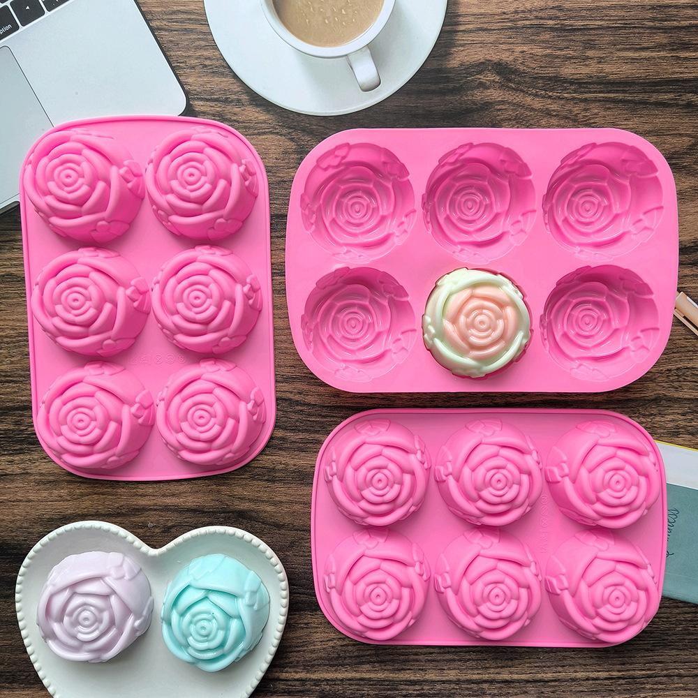 Soap Making Kit For Kids - 6 Holes Rose Flower Handmade Soap