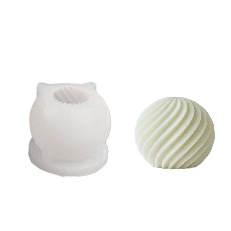 Spiral stripe Ball Silicone Ca - Soap Making In Home review and price