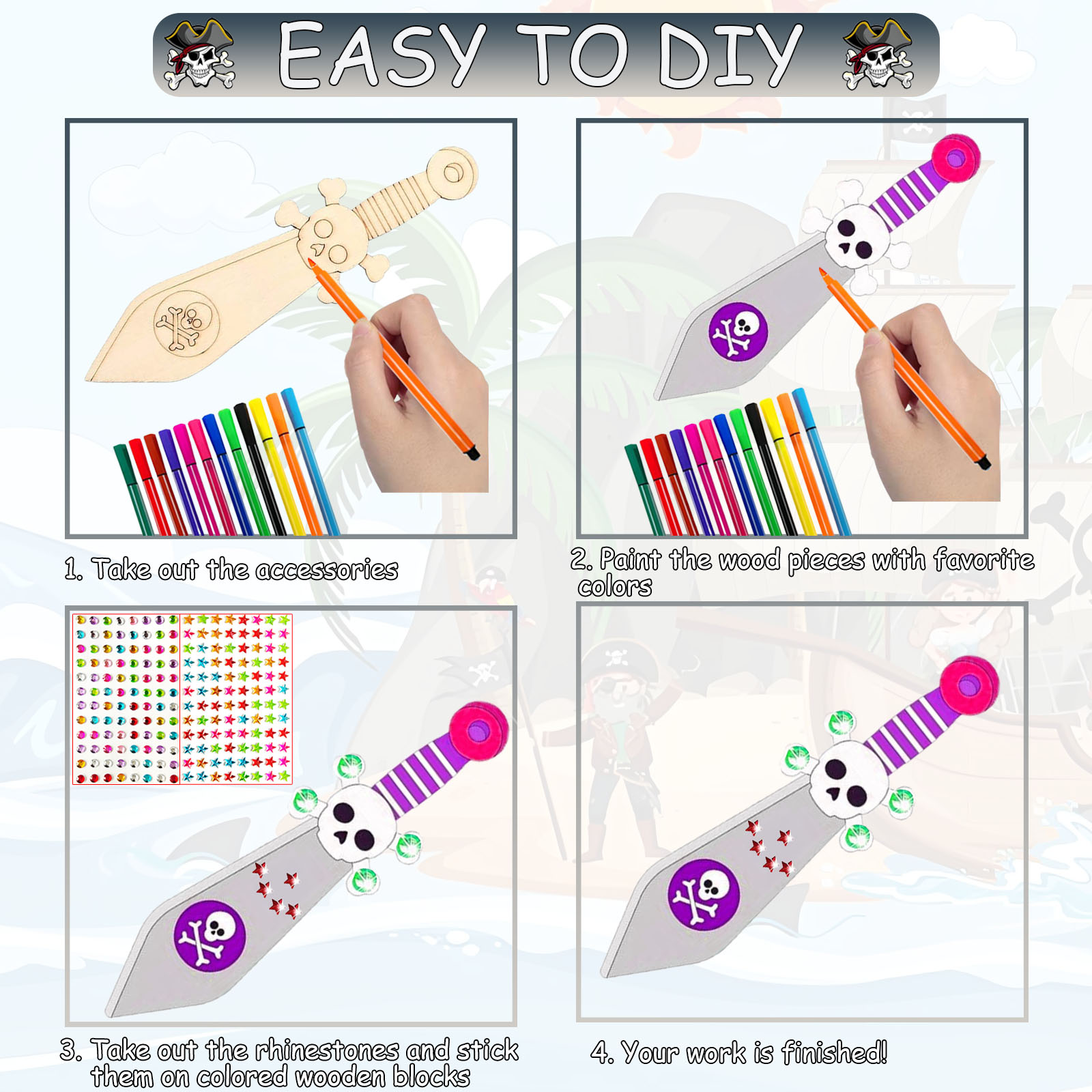 216PCS unfinished DIY wooden p - Soap Making Kit For Kids review and price
