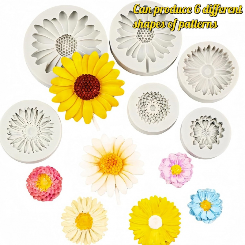 6 Pieces，Sunflower Daisy Silic - Soap Making Kits review and price