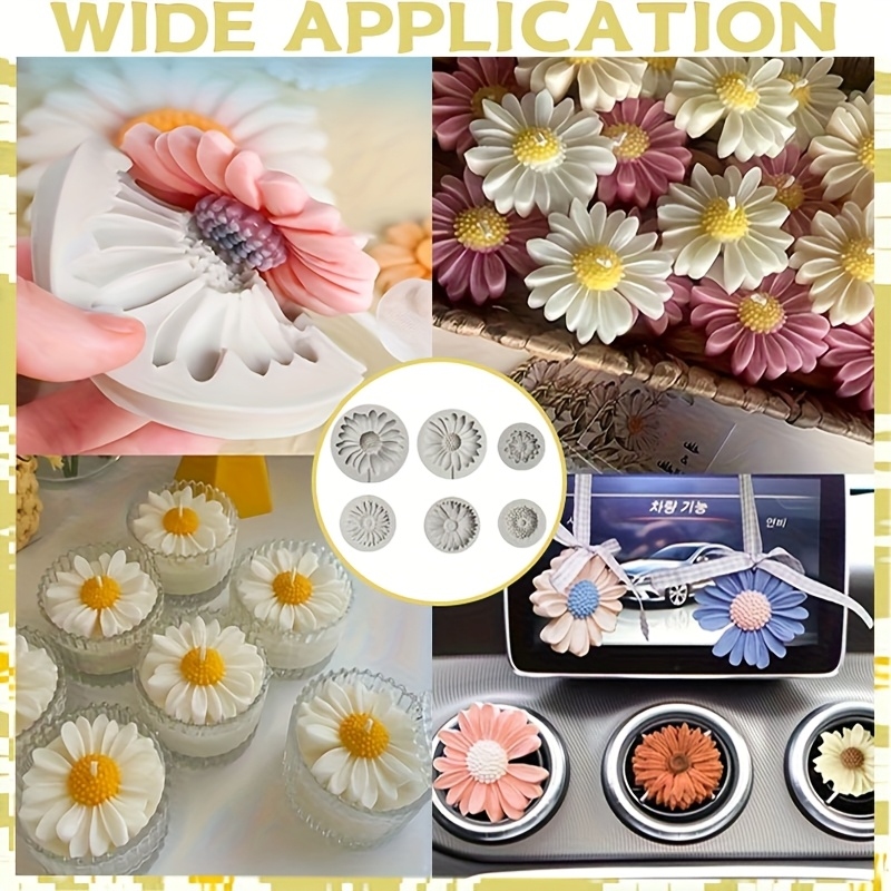 6 Pieces，Sunflower Daisy Silic - Soap Making Kits review and price