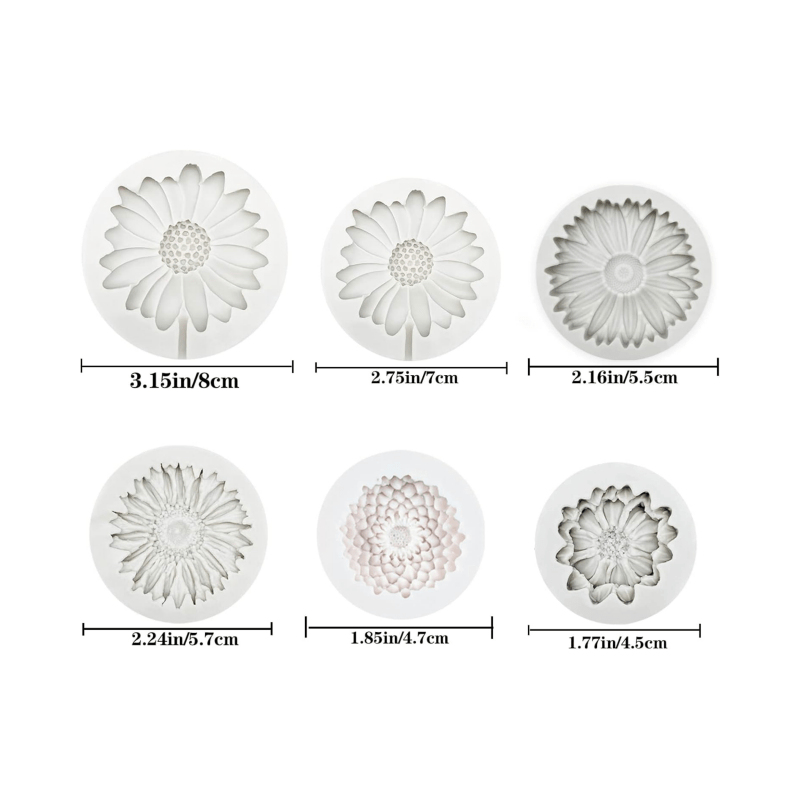 6 Pieces，Sunflower Daisy Silic - Soap Making Kits review and price