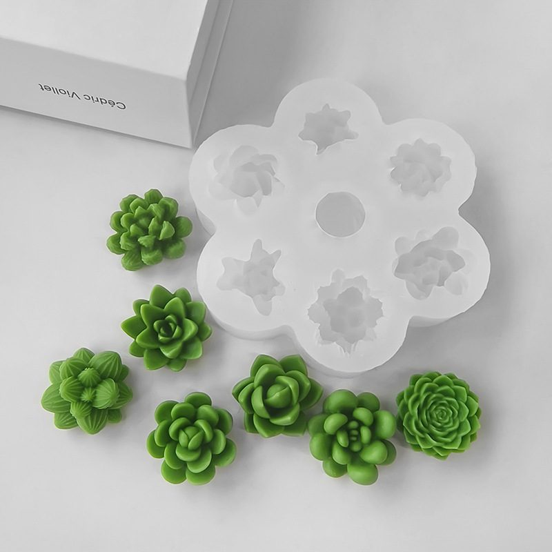7 In1 Succulent Cactus Silicon - Soap Making In Home review and price