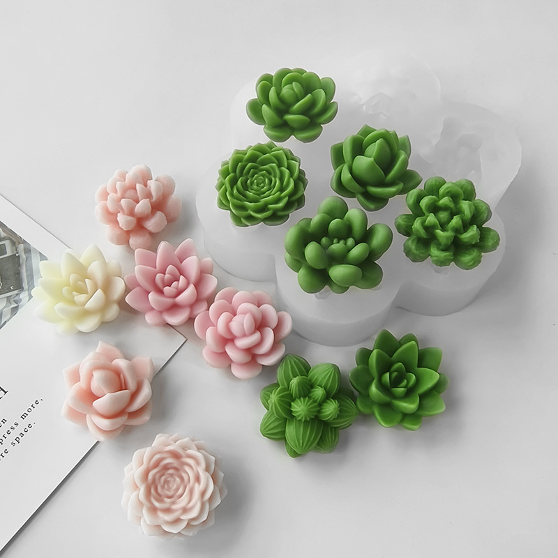 7 In1 Succulent Cactus Silicon - Soap Making In Home review and price