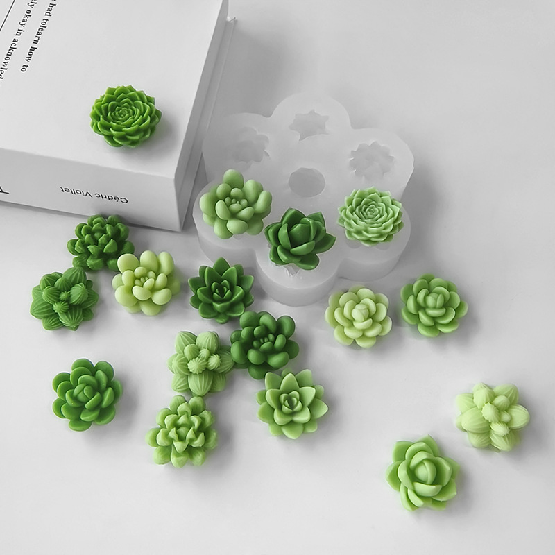 7 In1 Succulent Cactus Silicon - Soap Making In Home review and price