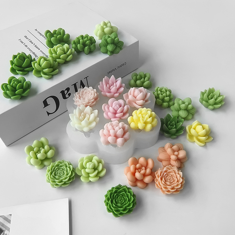 7 In1 Succulent Cactus Silicon - Soap Making In Home review and price
