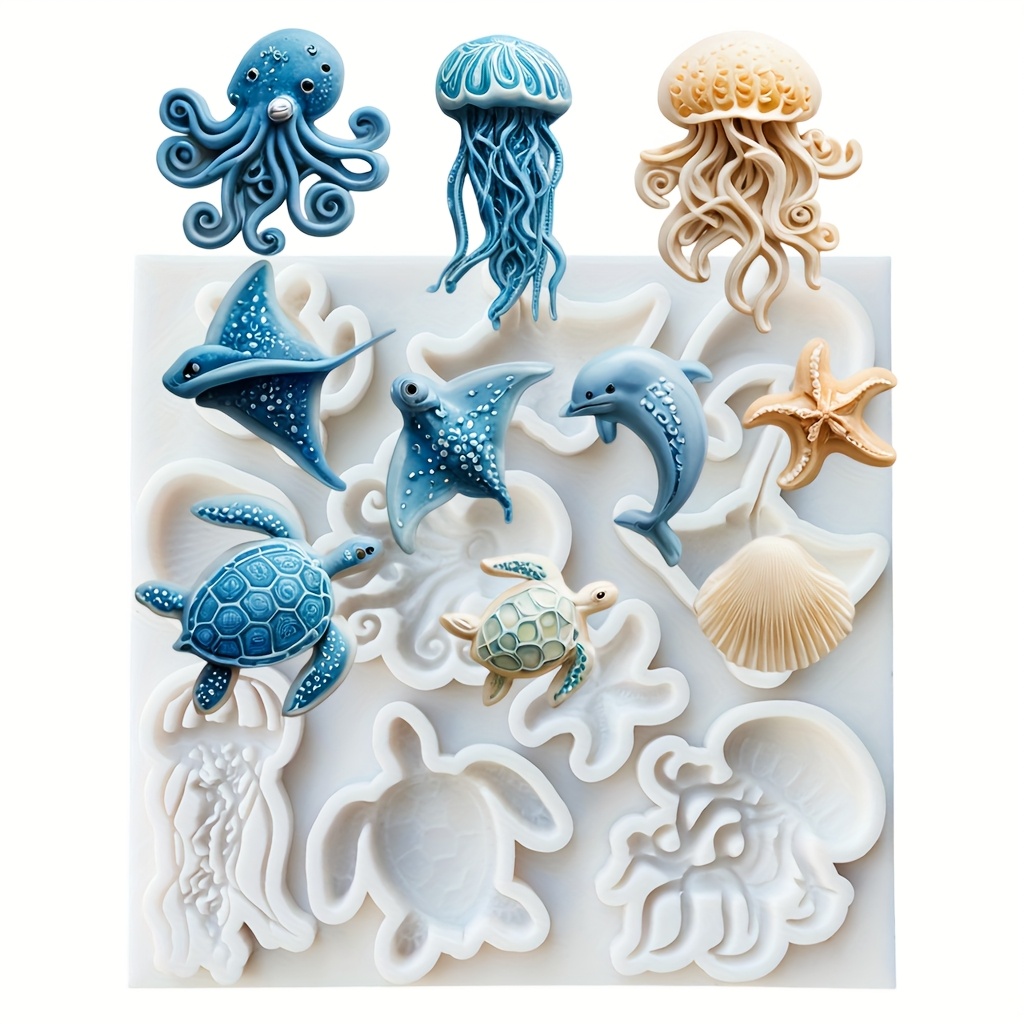 Sea Animal Silicone Mold Octop - Soap Making Book review and price