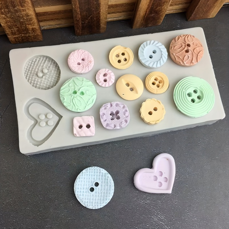 Buttons Shape Silicone Mold Si - Soap Making Kits review and price
