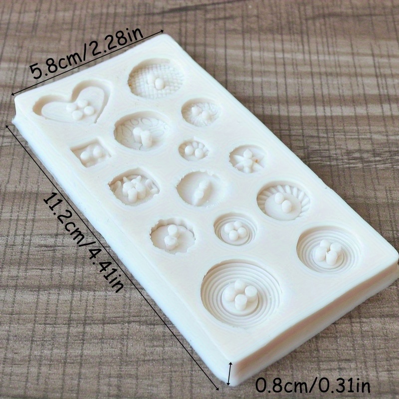 Buttons Shape Silicone Mold Si - Soap Making Kits review and price