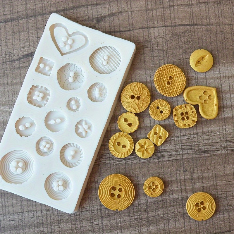 Buttons Shape Silicone Mold Si - Soap Making Kits review and price