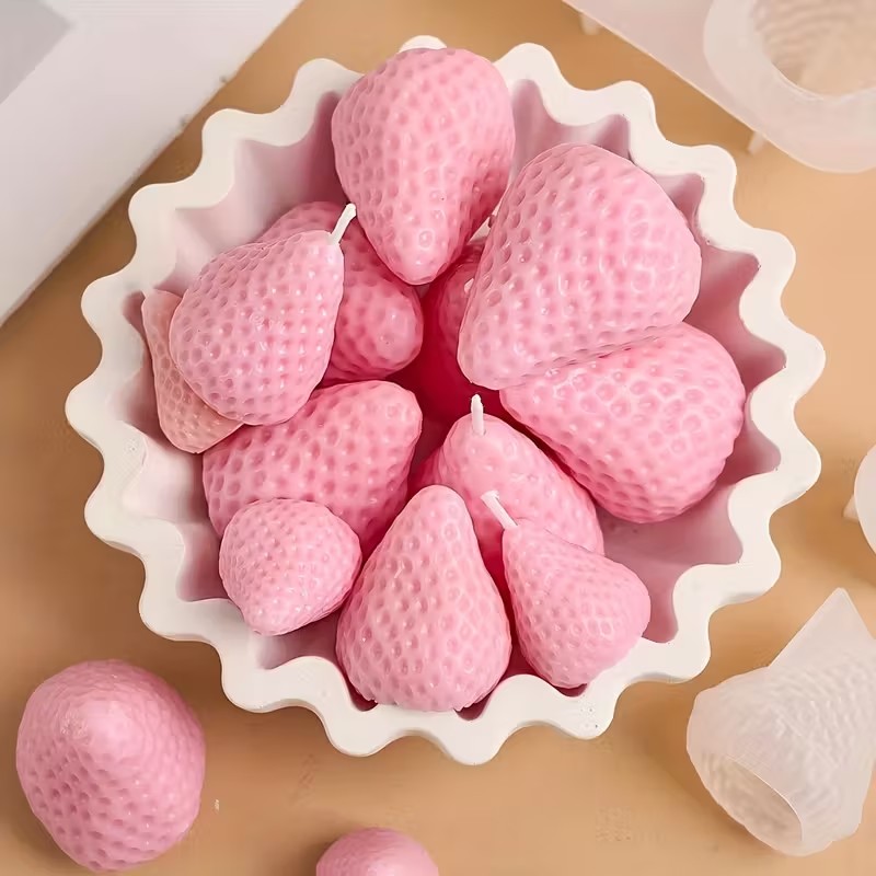 Strawberry Silicone Candle Mol - Soap Making Kits review and price