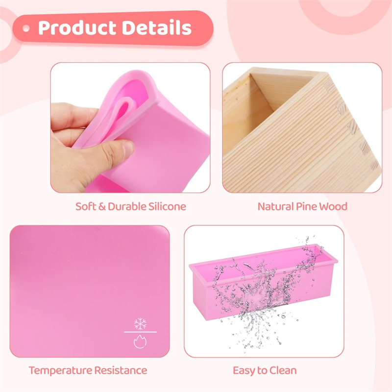 Rectangular Silicone Soap Loaf - Soap Making Book review and price