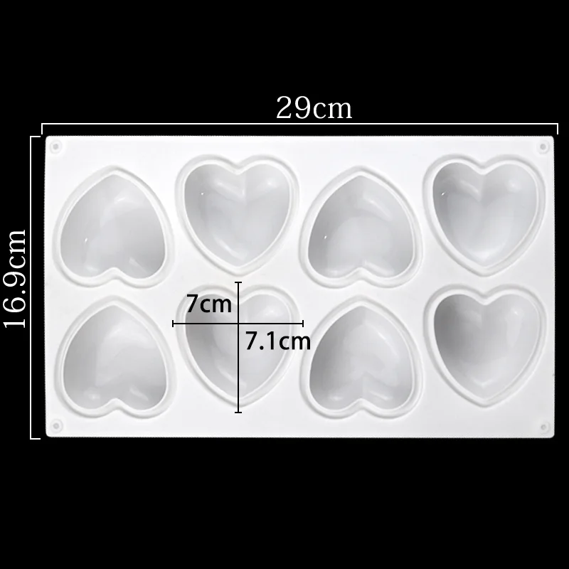 Love Heart Silicone Soap Mold  - Soap Making Vendors review and price