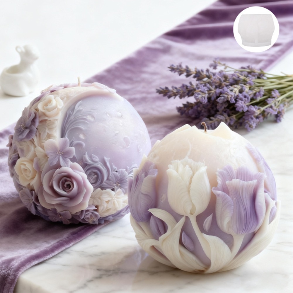 Moon Rose Tulip Ball Candle Si - Soap Making In Home review and price