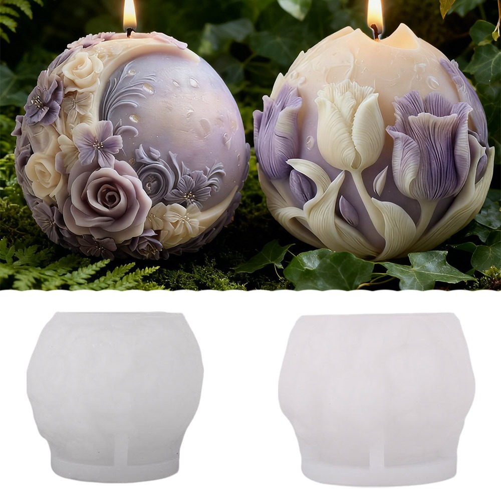 Moon Rose Tulip Ball Candle Si - Soap Making In Home review and price