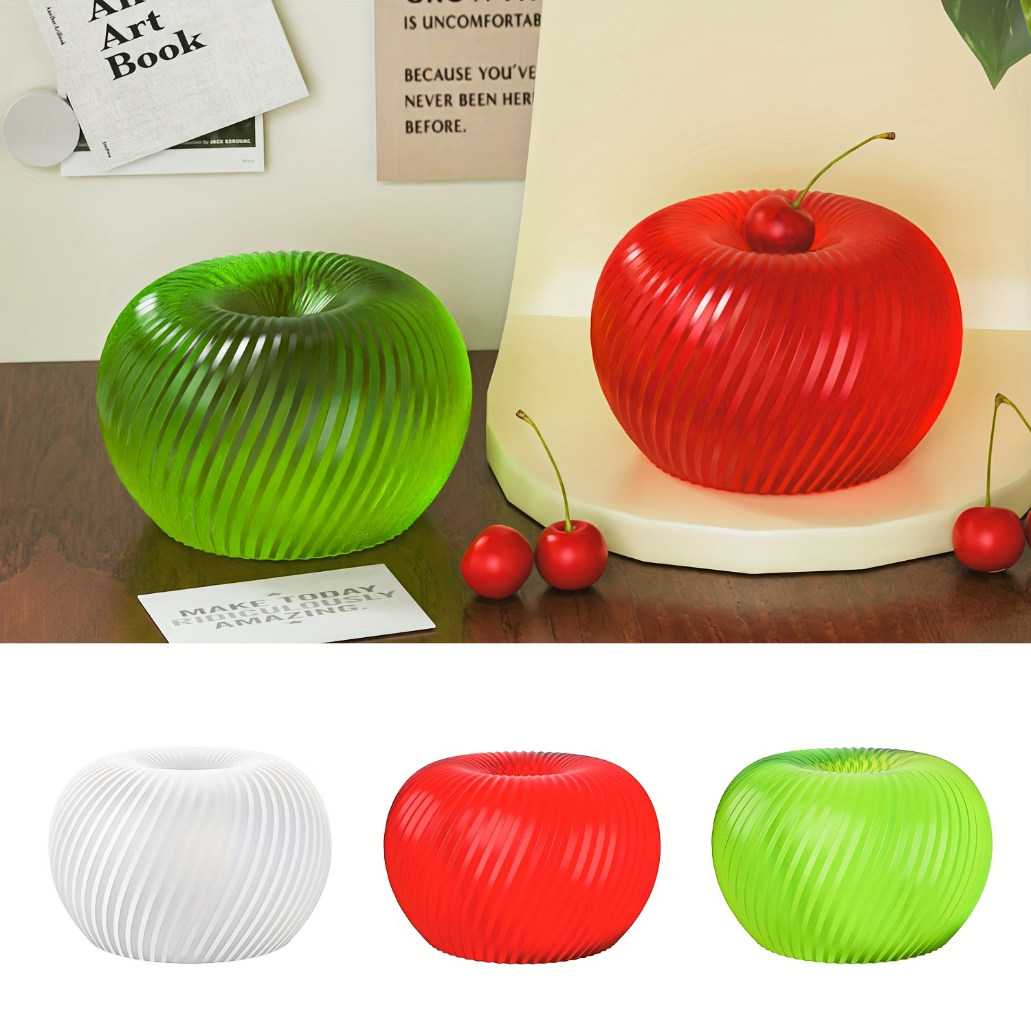A trendy red apple silicone mo - Soap Making Ins review and price
