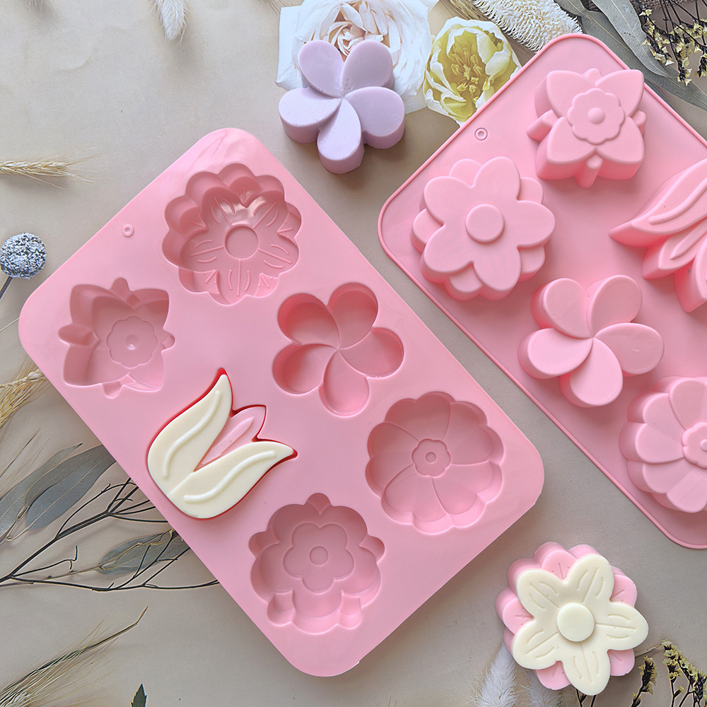 kinds Flower Silicone Molds Di - Soap Making Vendors review and price